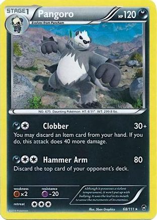 Pangoro (Cracked Ice Holo) 068/111  - Holofoil Deck Exclusives - Holo Rare
