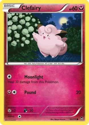 Clefairy (69) (69) 069/111  XY  Furious Fists - Common