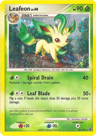 Leafeon (DP Majestic Dawn) 024/100  - Holofoil Deck Exclusives - Holo Rare