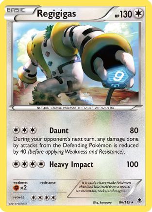 Regigigas 086  - Holofoil XY  Phantom Forces - Holo Rare