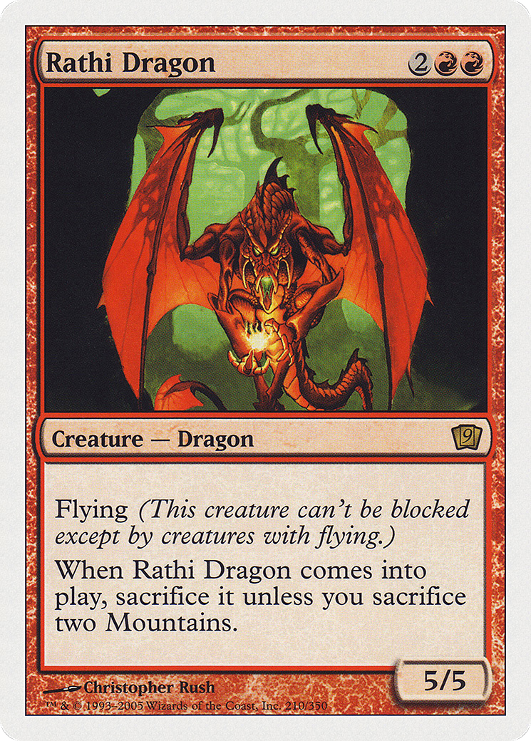 Rathi Dragon (9ED-210) - 9th Edition Foil