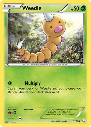 Weedle 001  XY  Primal Clash - Common