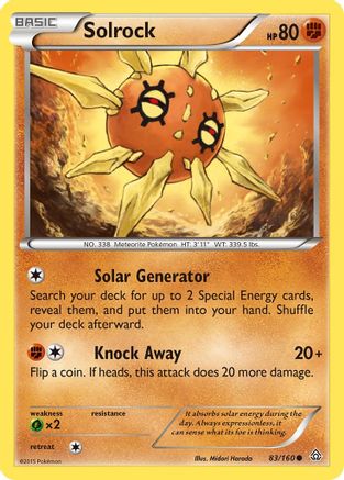 Solrock 083  XY  Primal Clash - Common