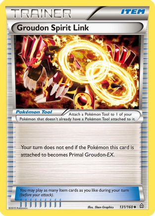 Groudon Spirit Link 131/160  XY  Primal Clash - Uncommon