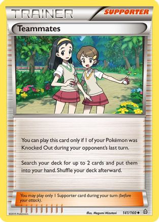 Teammates 141/160  XY  Primal Clash - Uncommon