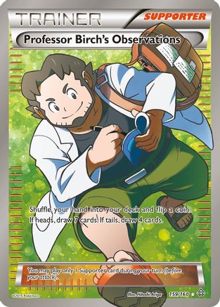 Professor Birch's Observations (159 Full Art) (159 Full Art) 159/160  - Holofoil XY  Primal Clash - Ultra Rare