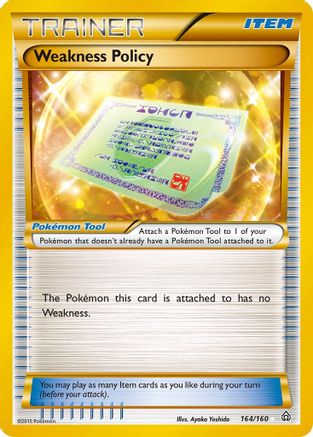 Weakness Policy (164 Secret Rare) (164 Secret Rare) 164  - Holofoil XY  Primal Clash - Secret Rare