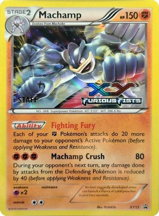 Machamp (Prerelease) [Staff] XY13  - Holofoil XY Promos - Promo