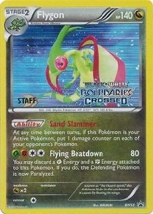 Flygon (Prerelease) [Staff] BW53  - Holofoil Black and White Promos - Promo