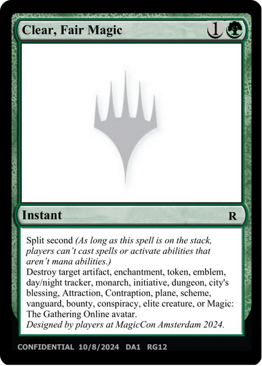 Clear, Fair Magic (UNK-RG12B) - Unknown Event