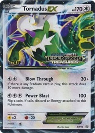 Tornadus EX (Prerelease) [Staff] BW96  - Holofoil Black and White Promos - Promo