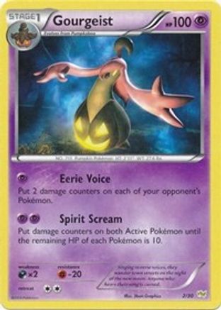 Gourgeist 002  XY Trainer Kit Sylveon & Noivern - Common