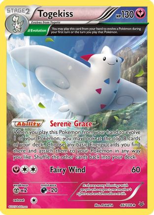 Togekiss (46 Delta) (46 Delta) 046/108  - Reverse Holofoil XY  Roaring Skies - Holo Rare