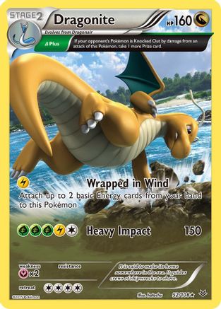 Dragonite (52 Delta) (52 Delta) 052/108  - Holofoil XY  Roaring Skies - Holo Rare