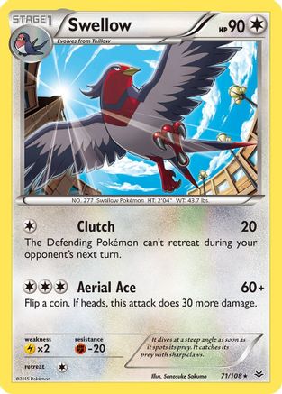 Swellow (71) (71) 071  XY  Roaring Skies - Rare