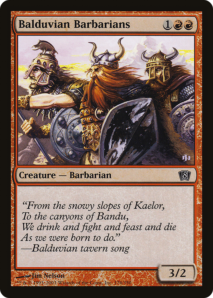 Balduvian Barbarians (8ED-176★) - 8th Edition