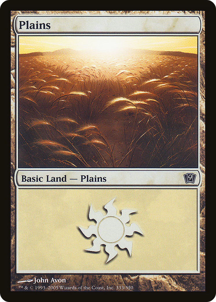Plains (9ED-333★) - 9th Edition Foil