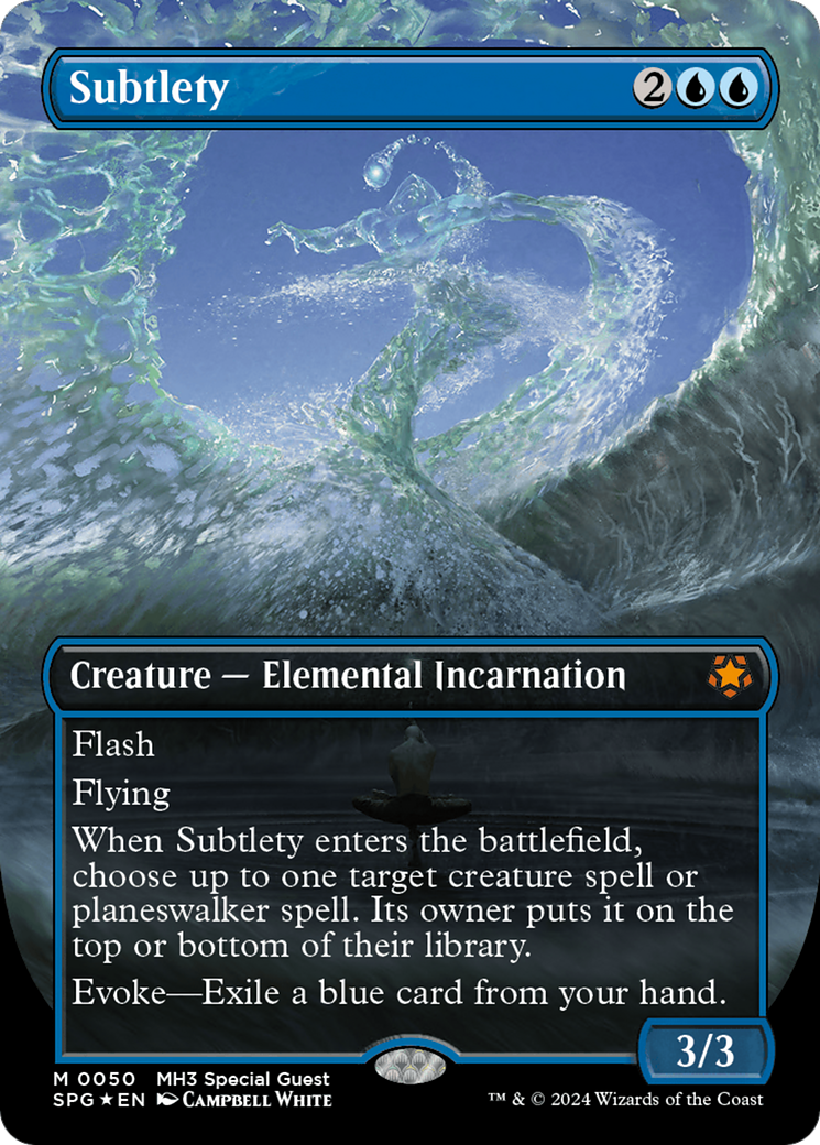 Subtlety (Borderless) (Textured Foil) (SPG-050) - Special Guests Foil