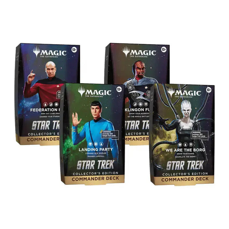 [SHIPS ON 06/11] STAR TREK - Commander Decks Collector's Edition (Set of 4, one of each type)
