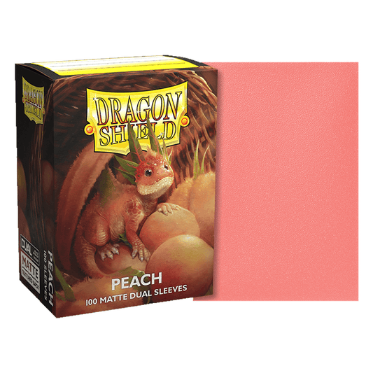[Matte Dual Sleeves] Peach 100pcs