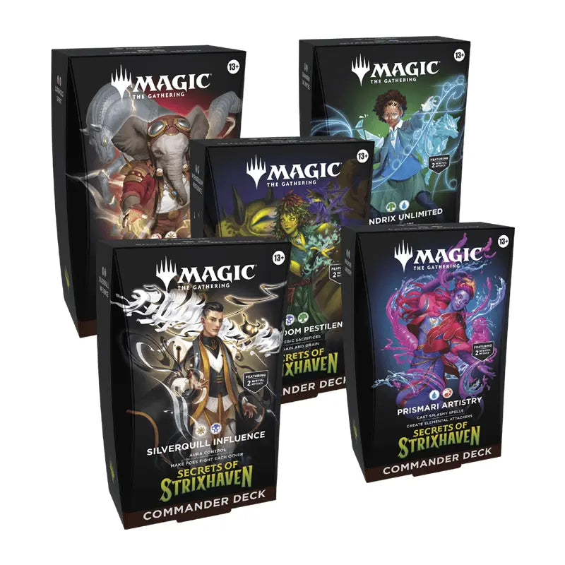 SECRET OF STRIXHAVEN - Commander Decks CARTON (1 of each)