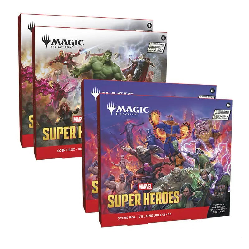 MARVEL SUPER HEROES - Scene Box (1 Set of 2 Boxes ONLY, 1 of Each Version)