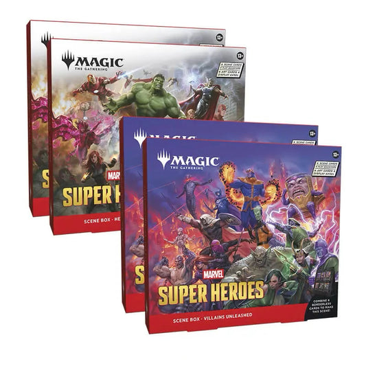 MARVEL SUPER HEROES - Scene Box (1 Set of 2 Boxes ONLY, 1 of Each Version)