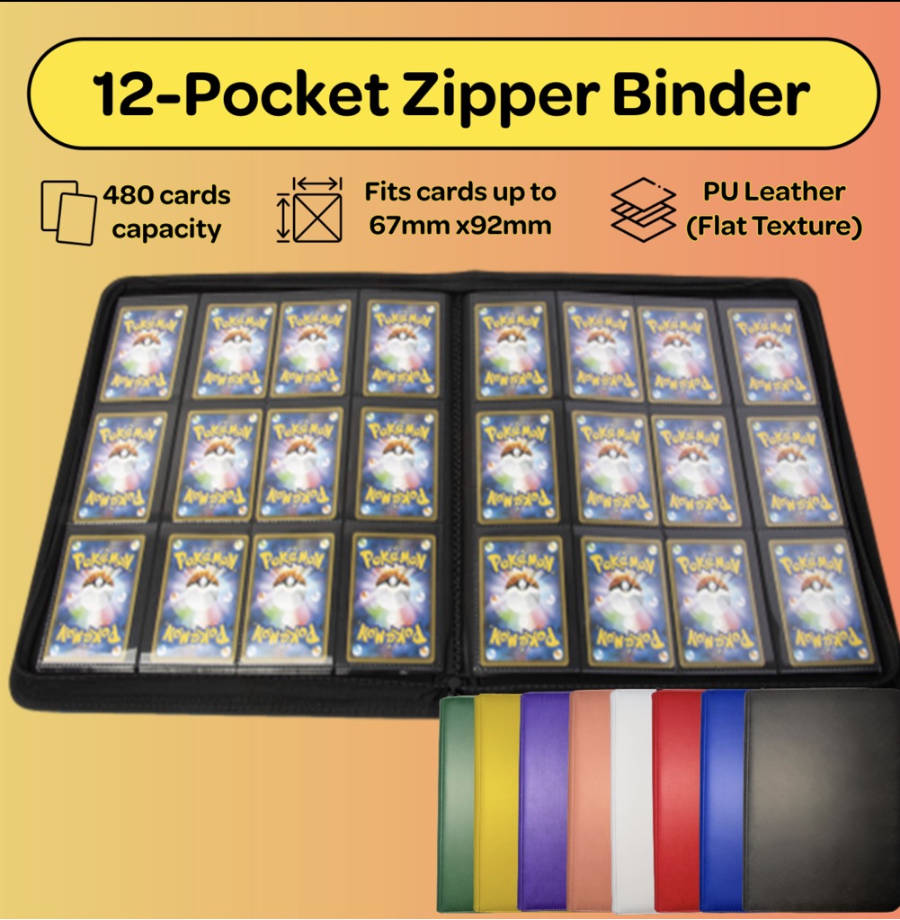 [12-Pocket] Zipper Binder