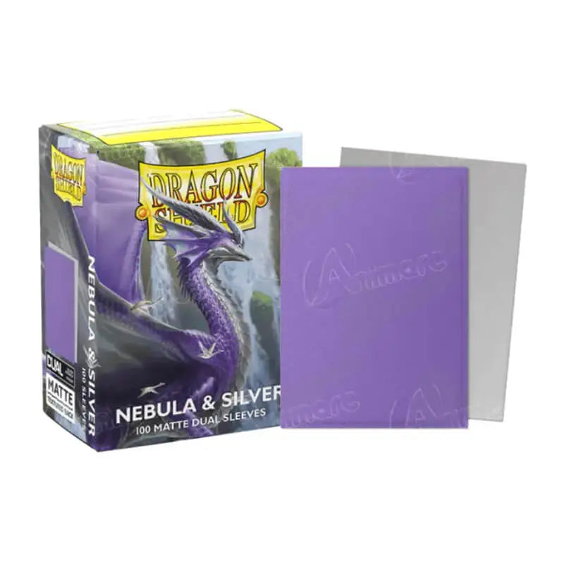 [100 Dual Matte Sleeves] Nebula & Silver