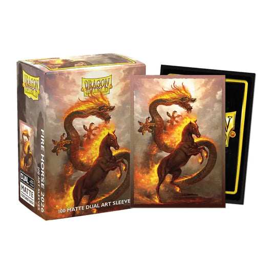 DS 100 Dual Matte Art Sleeves - Fire Horse 2026