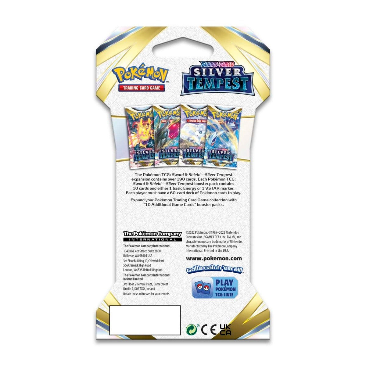 Pokémon TCG: Sword & Shield-Silver Tempest Sleeved Booster Pack