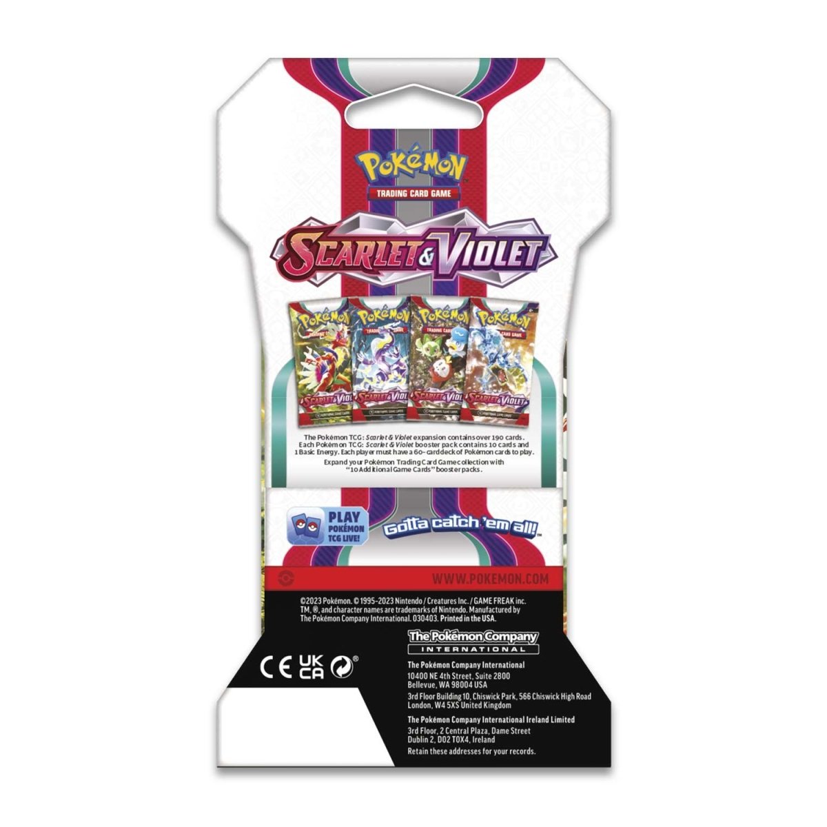 Pokémon TCG: Scarlet & Violet Sleeved Booster Pack