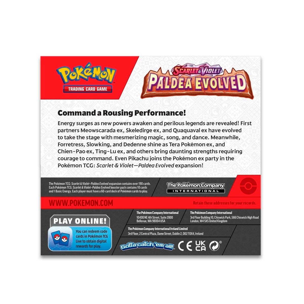 Pokémon TCG: Scarlet & Violet-Paldea Evolved Booster Box