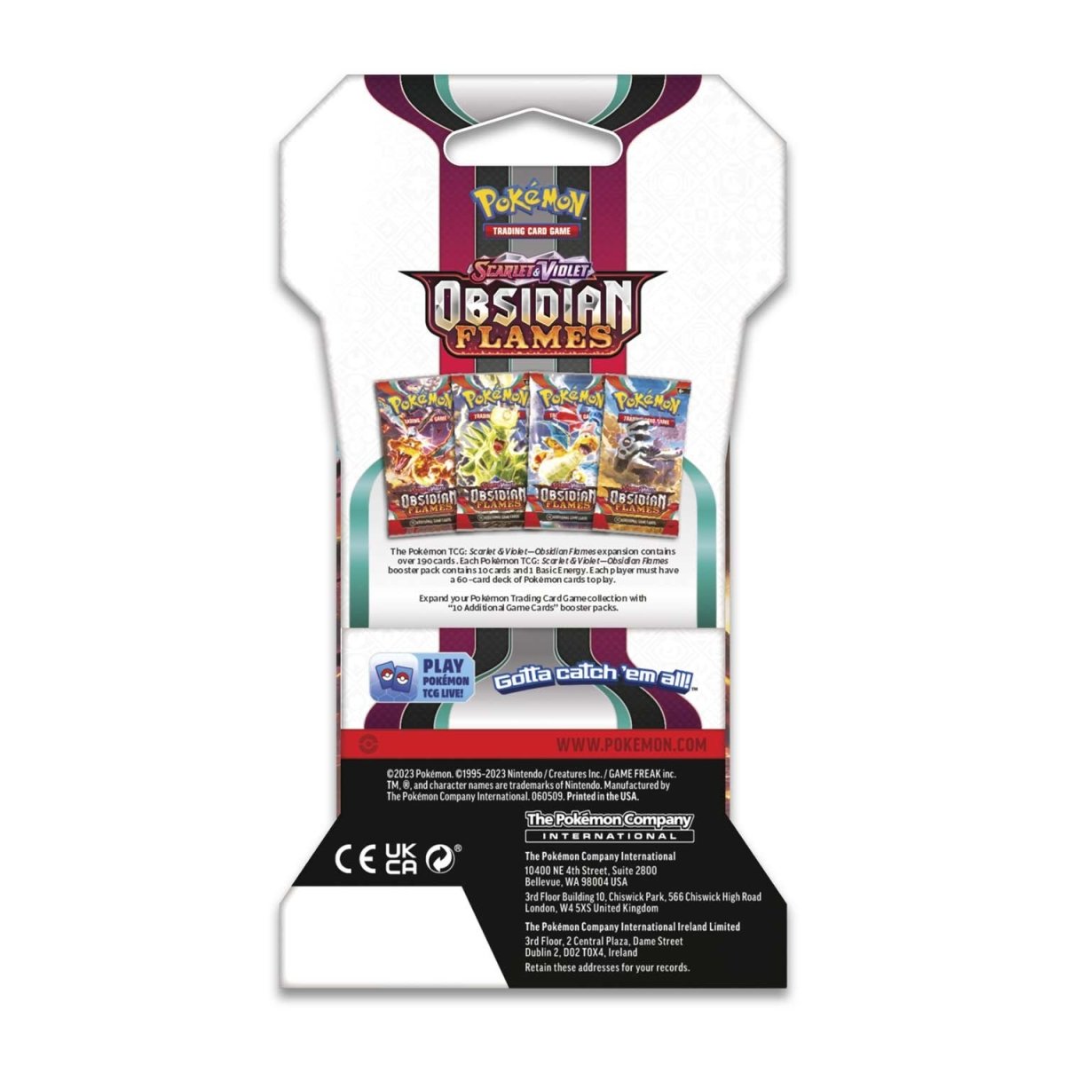 Pokémon TCG: Scarlet & Violet-Obsidian Flames Sleeved Booster Pack