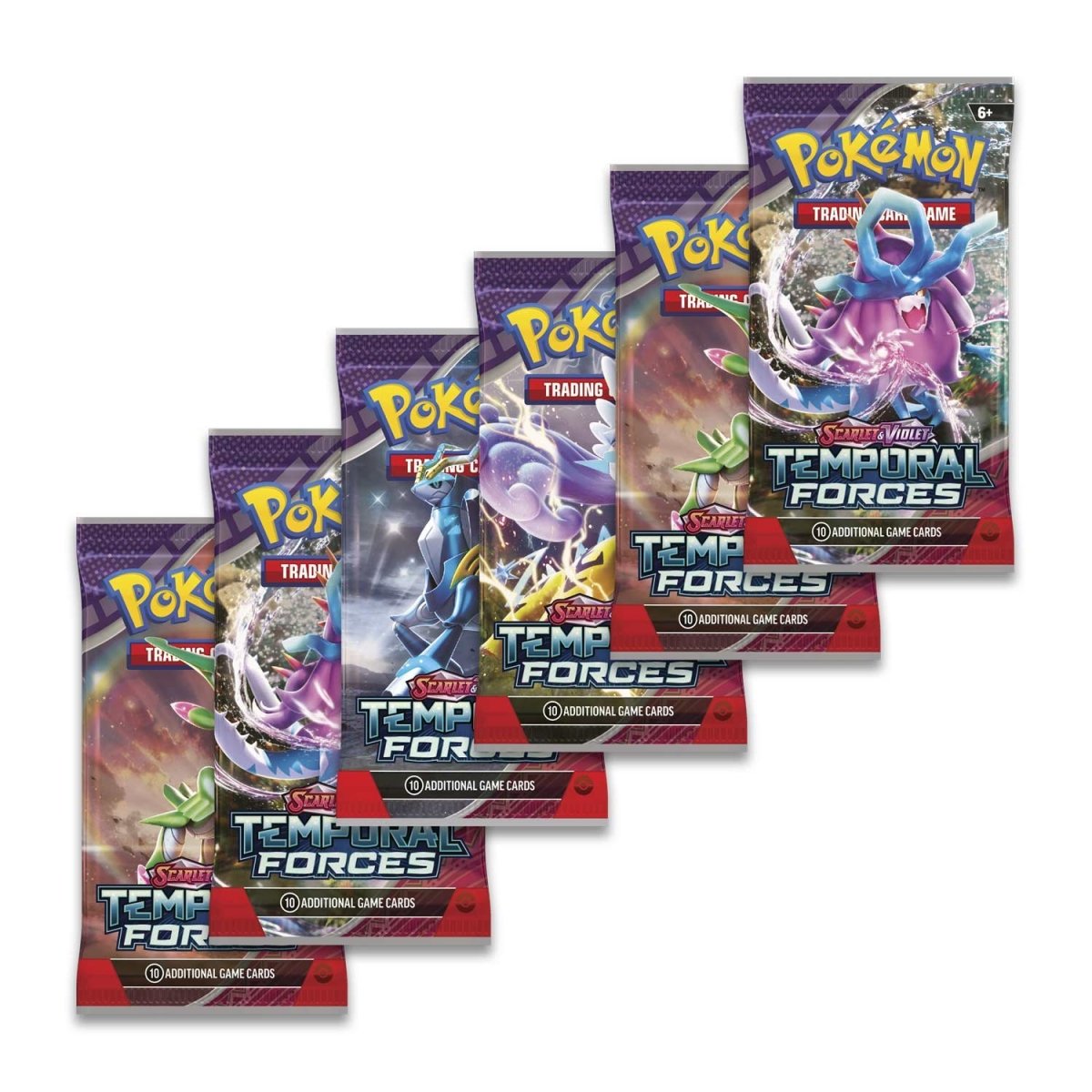 [PRE ORDER 1-2 Working Days] Pokémon TCG: Scarlet & Violet-Temporal Forces Booster Bundle