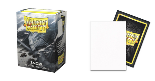 [Matte Dual Sleeves] Snow 100pcs