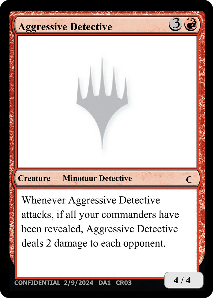 Aggressive Detective (UNK-CR03C) - Unknown Event