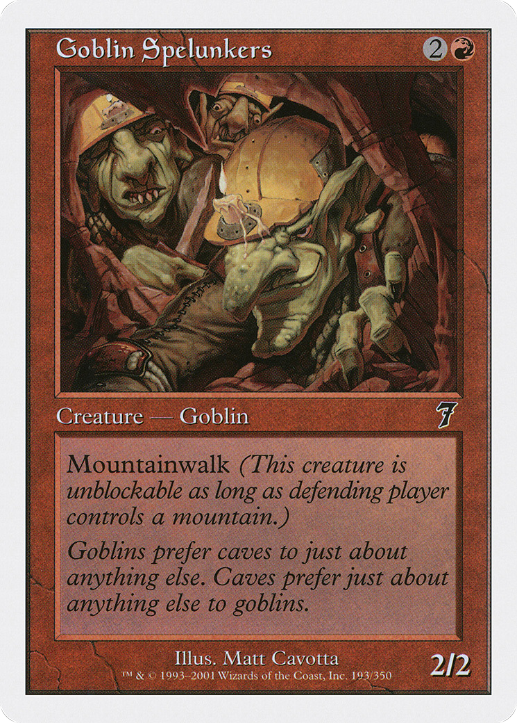 Goblin Spelunkers (7ED-193★) - 7th Edition