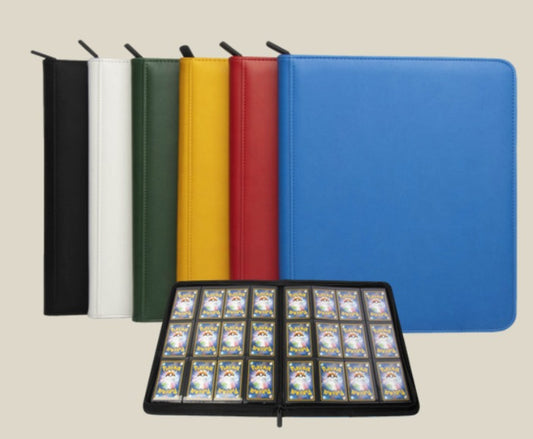 [12-Pocket] PU Zipper Binder
