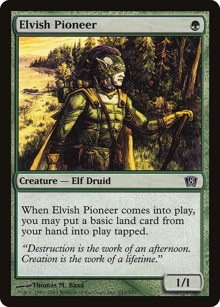 Elvish Pioneer (8ED-243★) - 8th Edition