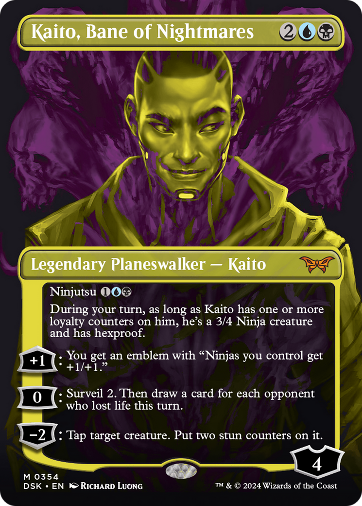 Kaito, Bane of Nightmares (Showcase) (DSK-354) - Duskmourn: House of Horror (Borderless) Foil