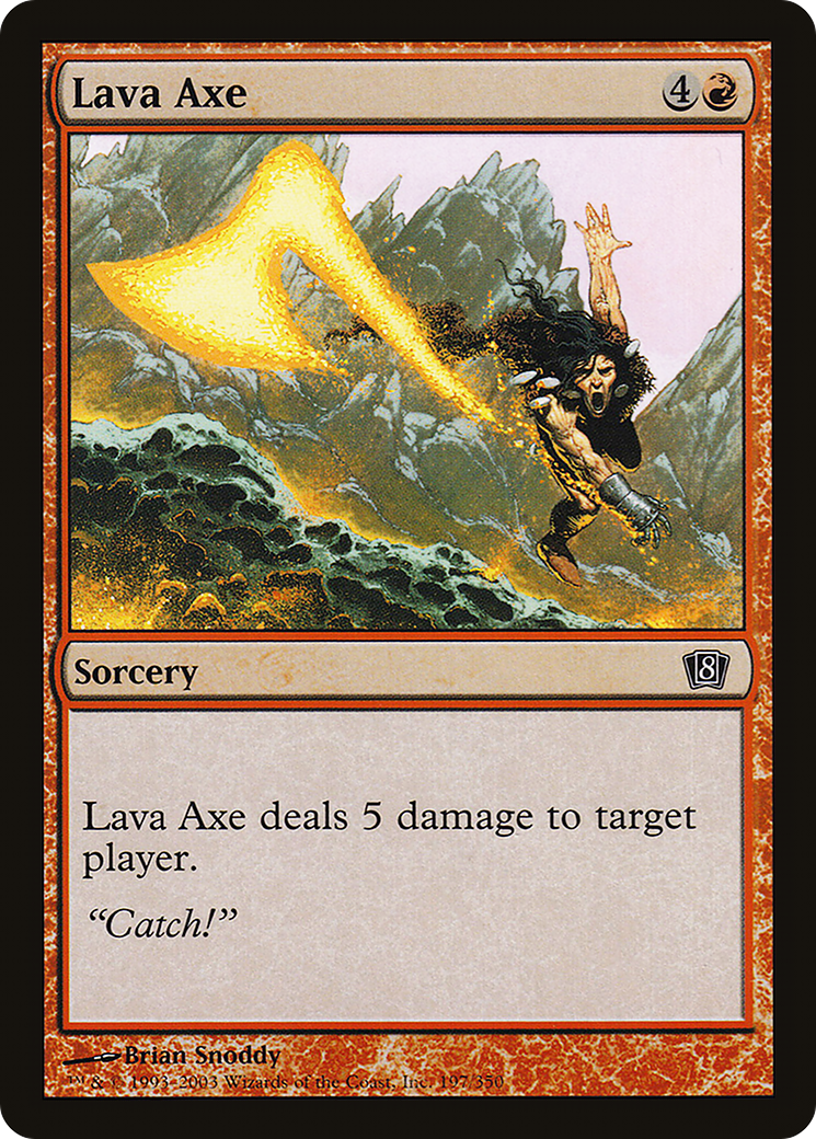 Lava Axe (8ED-197★) - 8th Edition Foil