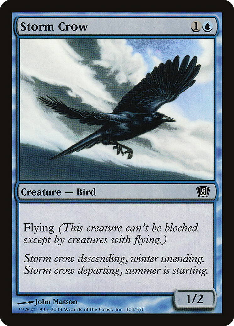 Storm Crow (8ED-104★) - 8th Edition