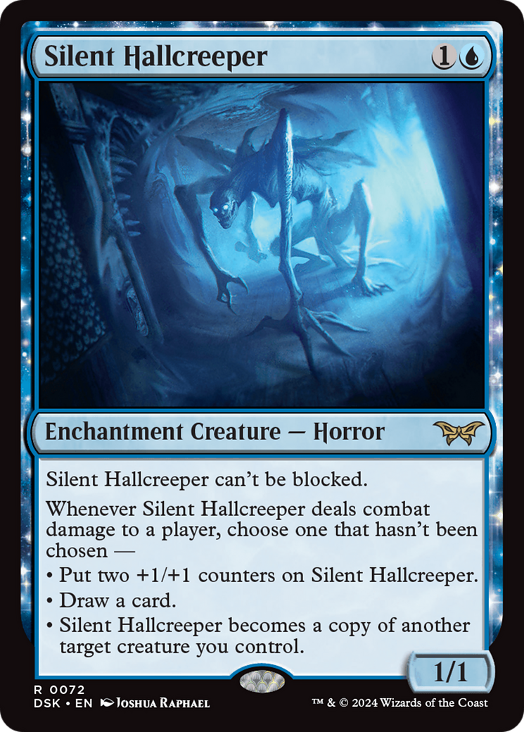 Silent Hallcreeper (DSK-072) - Duskmourn: House of Horror: (enchantment) Foil