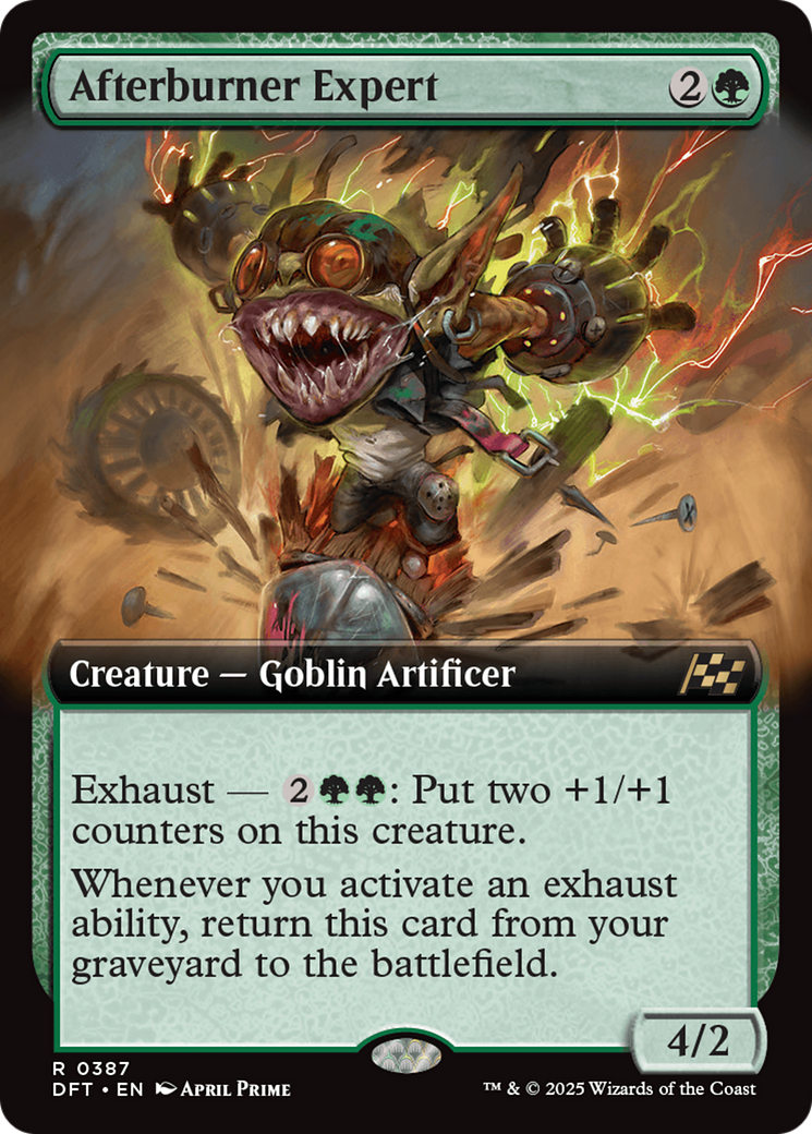 Afterburner Expert (Extended Art) (DFT-387) - Aetherdrift: (Extended Art) Foil