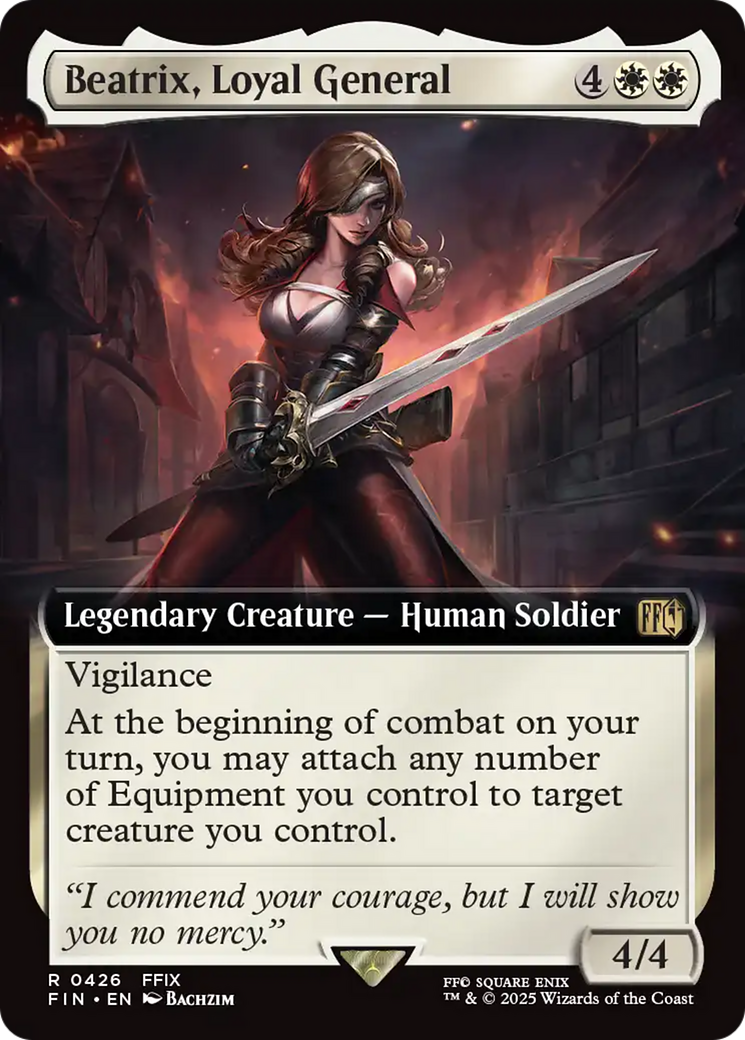 Beatrix, Loyal General (Extended Art) (FIN-426) - FINAL FANTASY: (Extended Art)