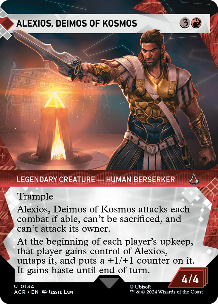 Alexios, Deimos of Kosmos (Showcase) (ACR-134) - Assassin's Creed: (Showcase) (Borderless)