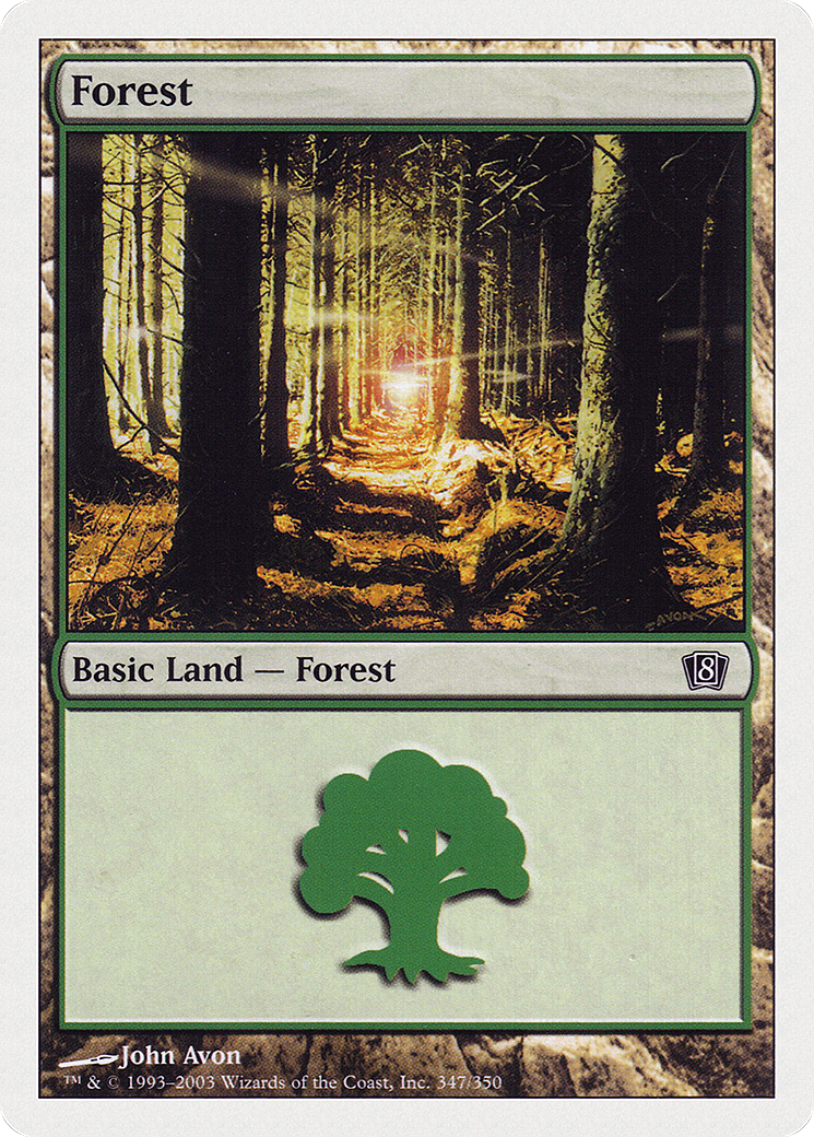 Forest (8ED-347) - 8th Edition Foil