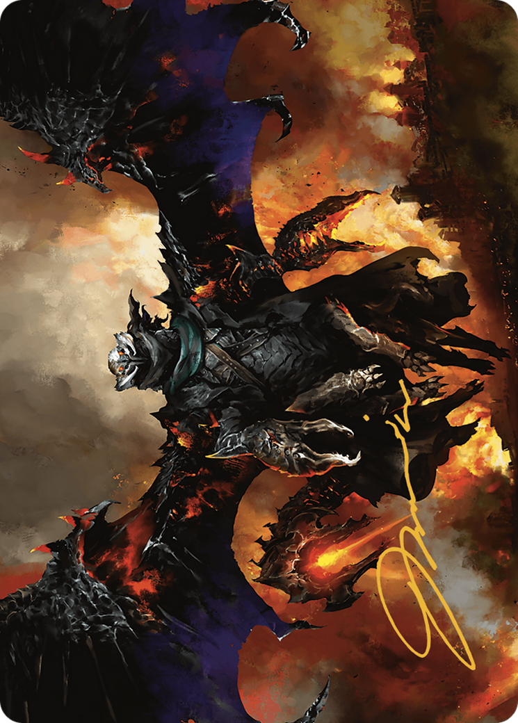 Akul the Unrepentant // Akul the Unrepentant (AOTJ-016) - Outlaws of Thunder Junction Art Series (Borderless) Foil
