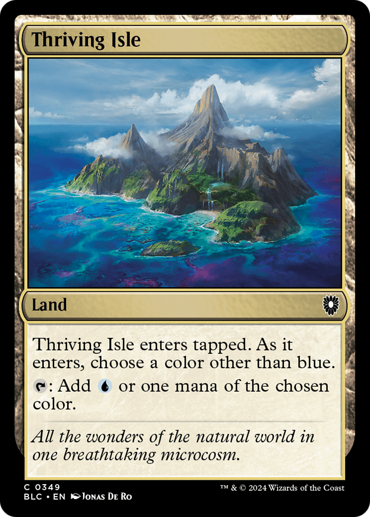 Thriving Isle (BLC-349) - Bloomburrow Commander